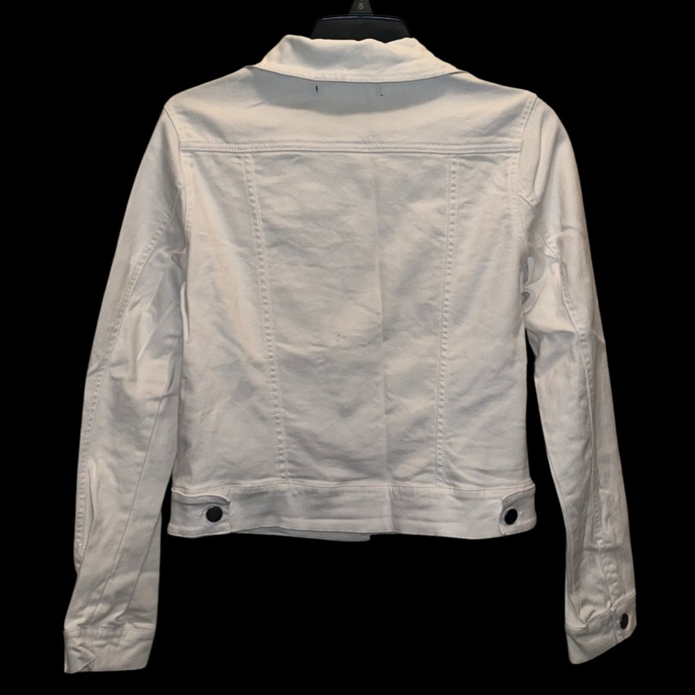 Jean Jacket White Denim Size Misses XS by Max Jeans - Picture 2 of 4